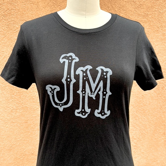 Official JOHN MAYER Western JM Logo T-Shirt Name Signature Graphic Tee Black NEW - Picture 3 of 8